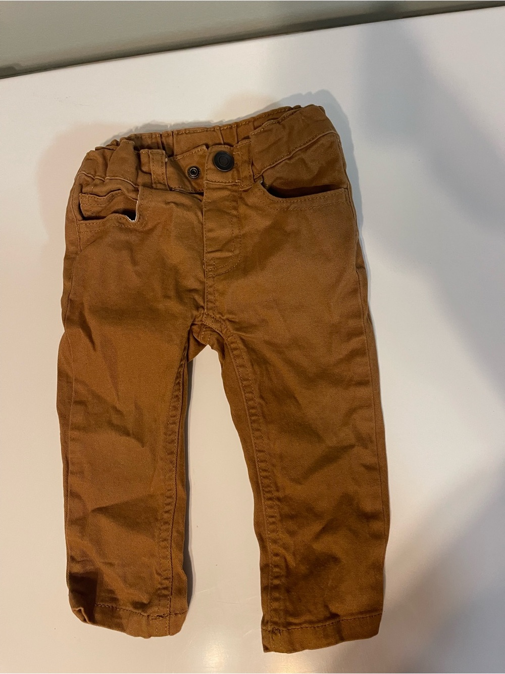 Kids Brown Stretch 12m Pants